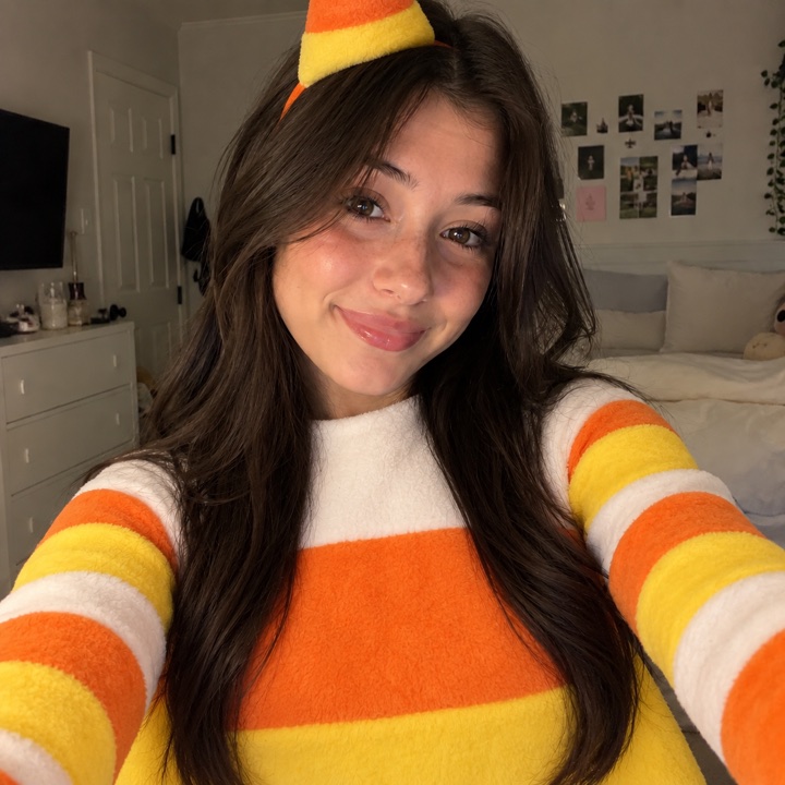 Candy Corn Icon costume on the AI avatar