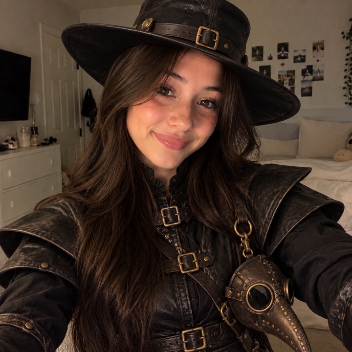 Plague Doctor costume on the AI avatar