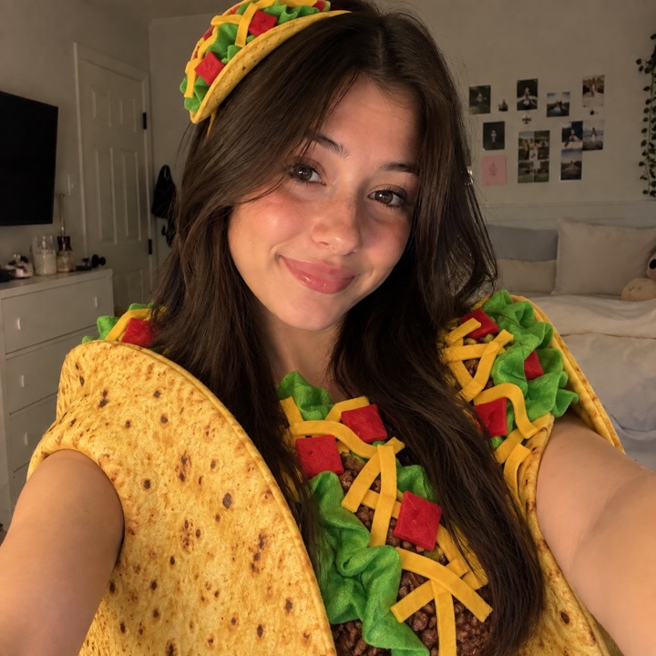 Taco Tuesday costume on the AI avatar